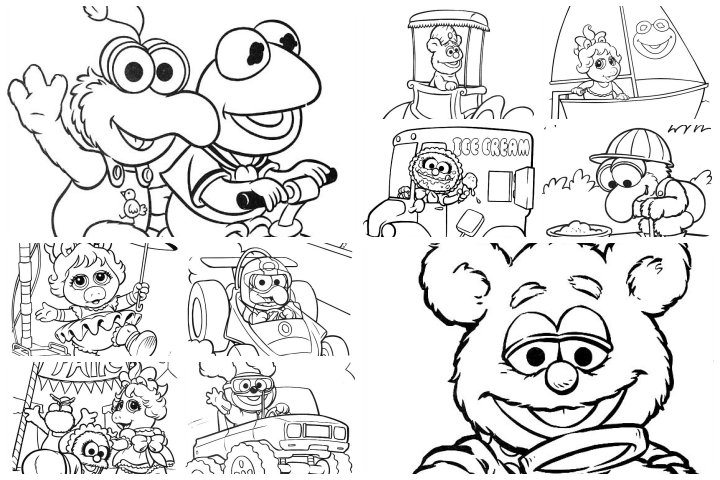 desenhos para colorir muppet babies