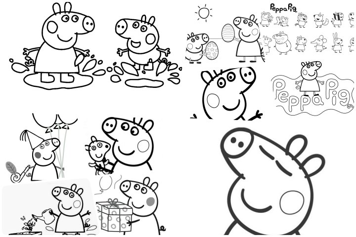 Desenhos para colorir Peppa Pig