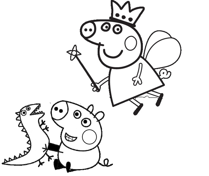 Desenhar E Colorir Peppa Pig Como Uma Fada Do Dente 🐷🦷💰 Desenhos Para  Crianças 