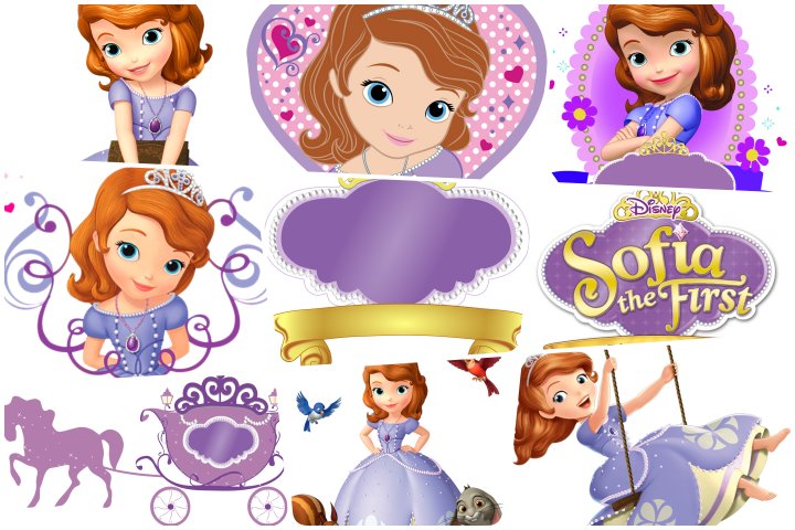 Topper Princesa Sofia/Topo de bolo em camadas 3D princesa sofia