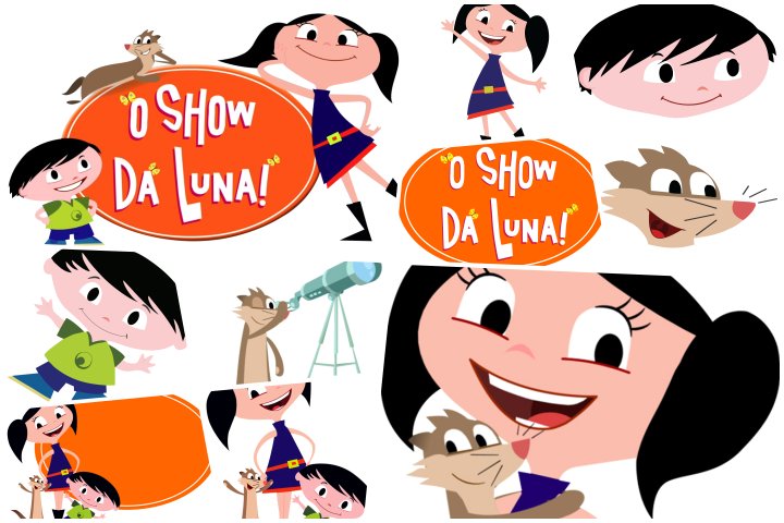 topos de bolo show da luna