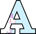 alfabeto personalizado unicórnio