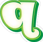 alfabeto verde e branco para imprimir