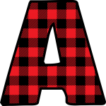 alfabeto xadrez vermelho para imprimir