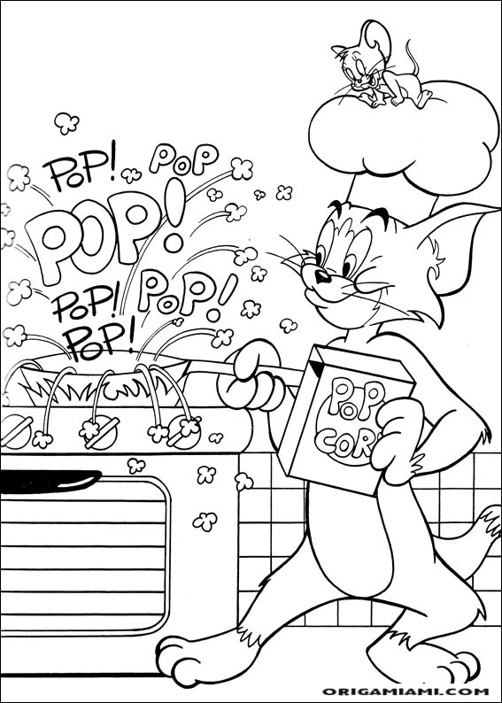 Desenhos para Colorir da Disney - Tom and Jerry - Brinquedos de Papel