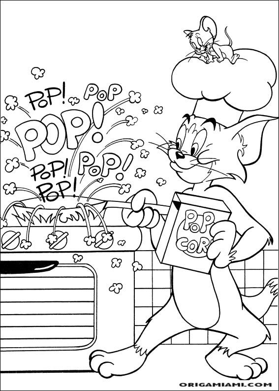 Desenhos para Colorir da Disney - Tom and Jerry - Brinquedos de Papel