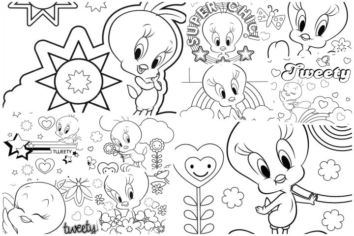 Tweety - Piu Piu - Desenhos para Colorir - Brinquedos de Papel