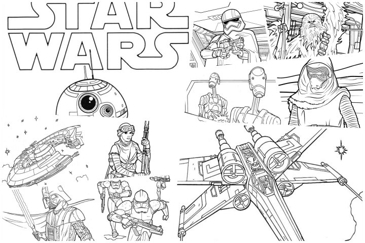 desenhos star wars para colorir