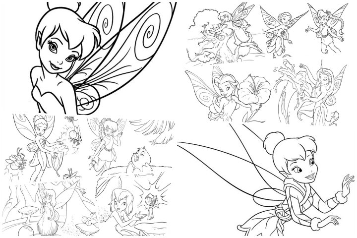 Desenhos para imprimir e pintar da Tinker Bell