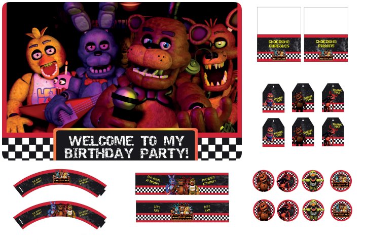 11 ideias de FNAF  five nights at freddy's, aniversario, festa aniversario