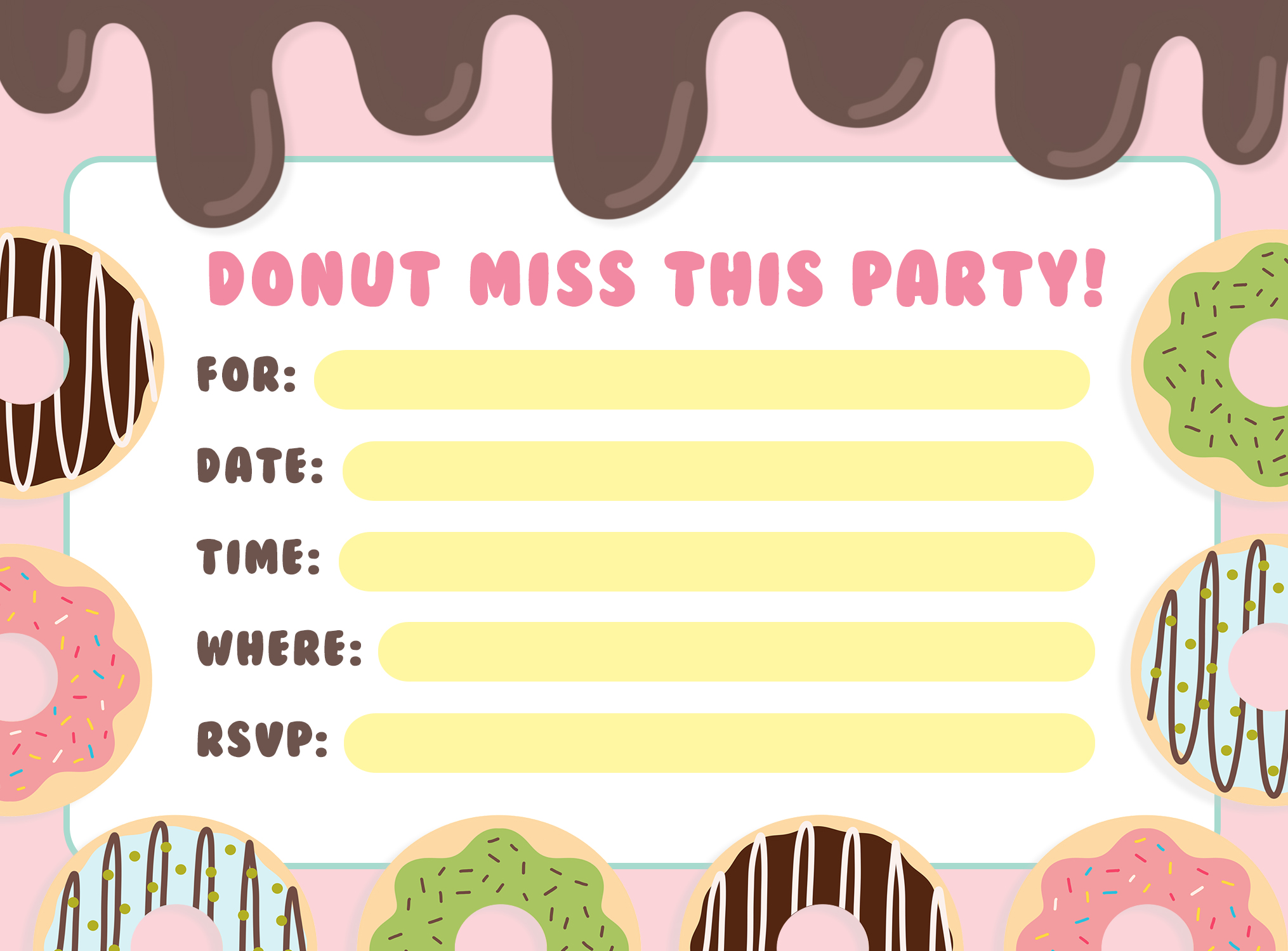 convite donut