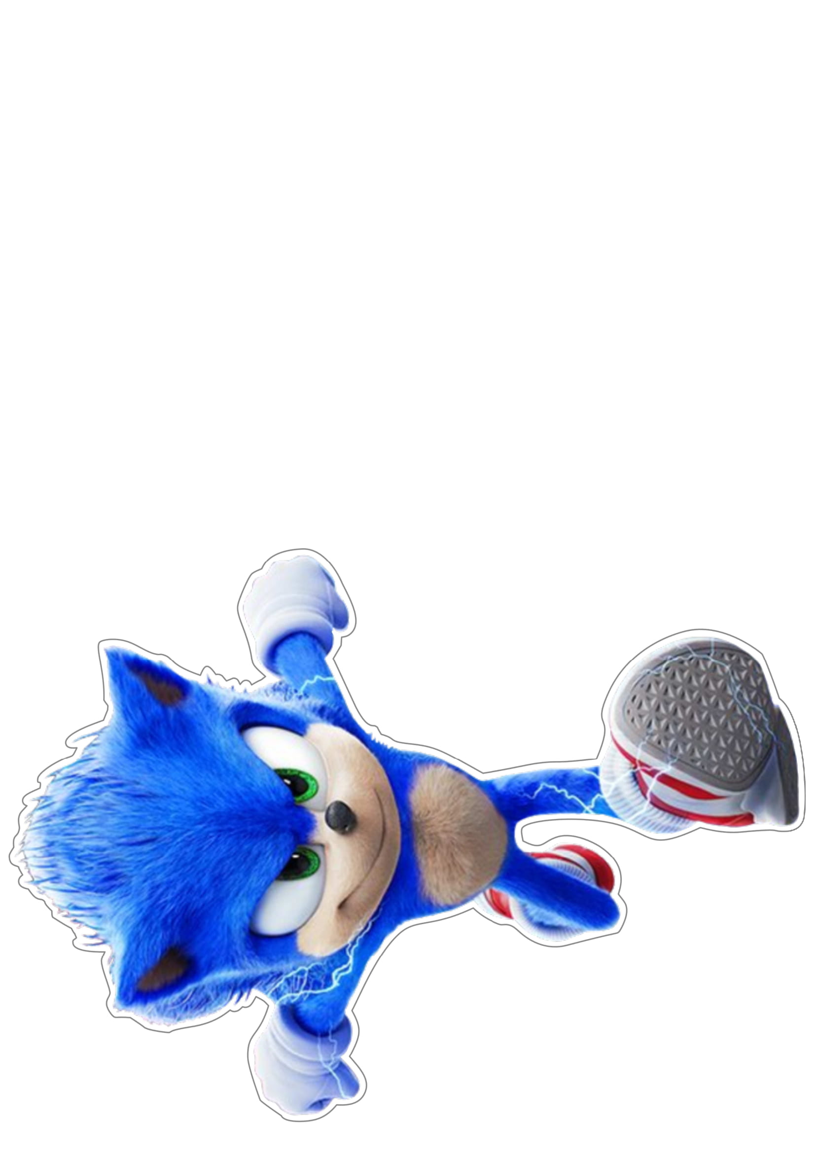 Topo de Bolo Sonic Para Imprimir