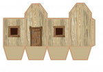 casa de madeira 3 porquinhos