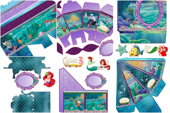 Kit de Festa Ariel: A Pequena Sereia – Grátis para Imprimir