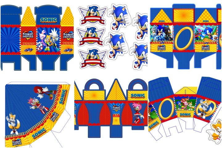 15 Kit De Colorir Personalizado Sonic