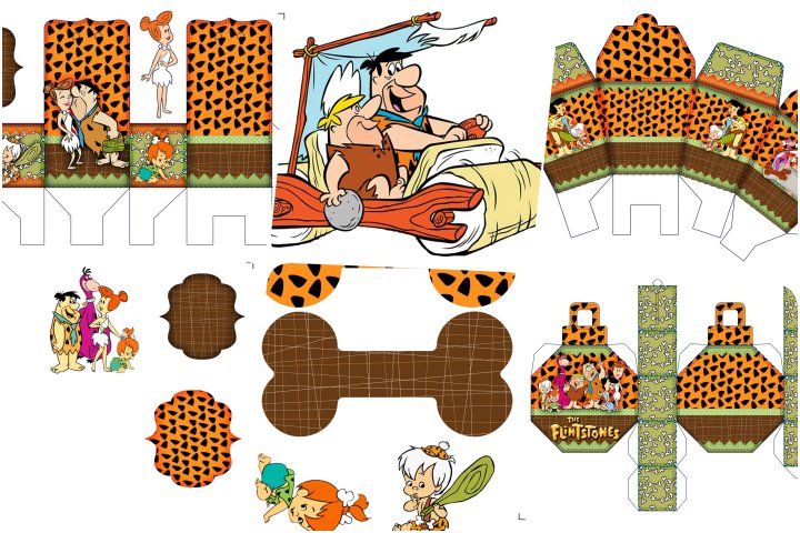 Kit digital flintstones grátis para baixar - Cantinho do blog