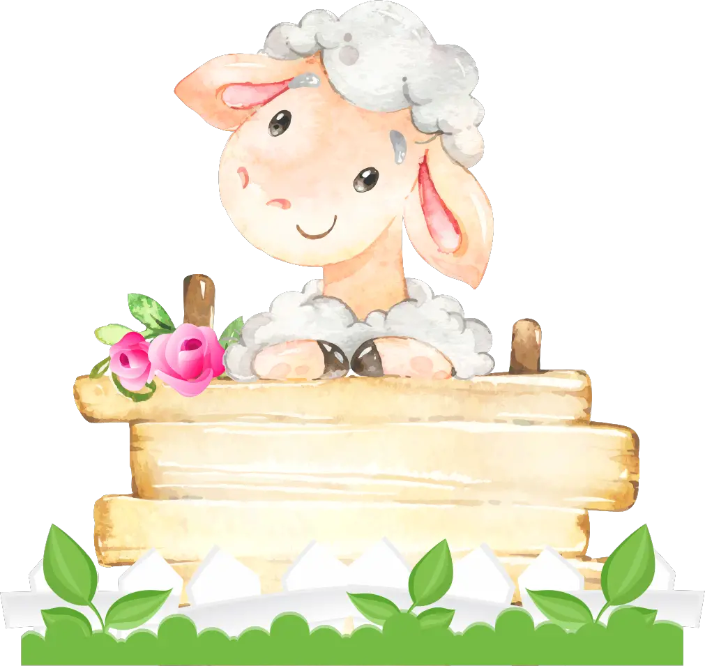 caixa presente ovelhinha rosa 2