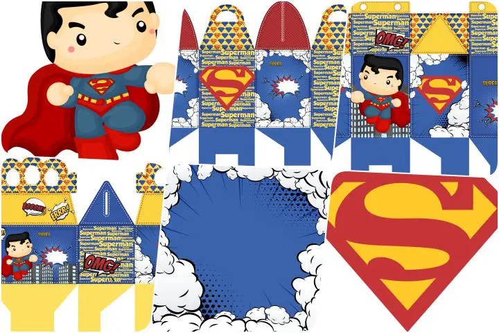 kit festa superman cute para imprimir