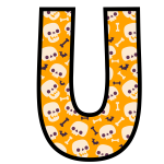alfabeto personalizado caveiras halloween 21