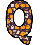 alfabeto personalizado fantasma halloween 17