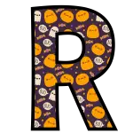 alfabeto personalizado fantasma halloween 18