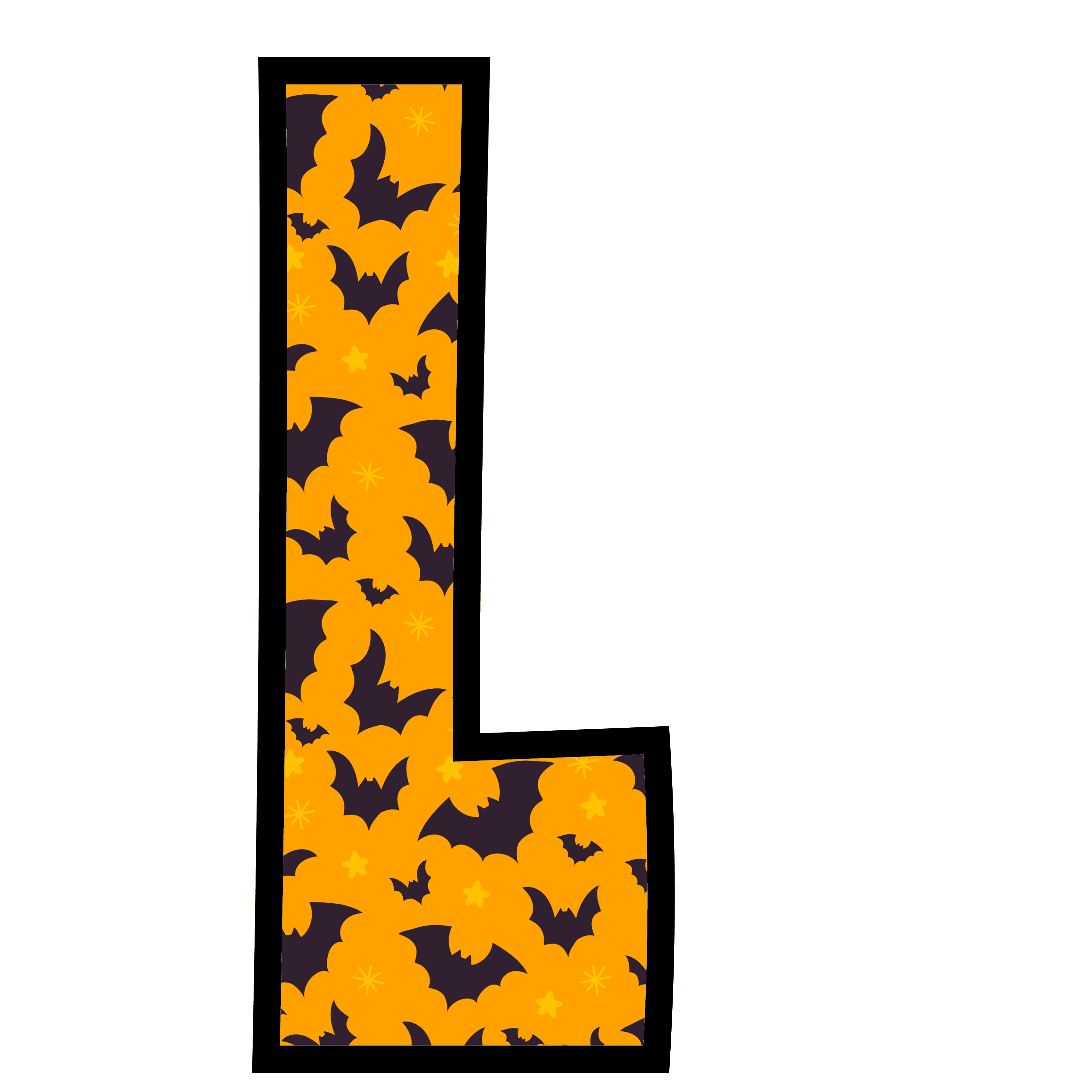 alfabeto personalizado morcegos halloween 12