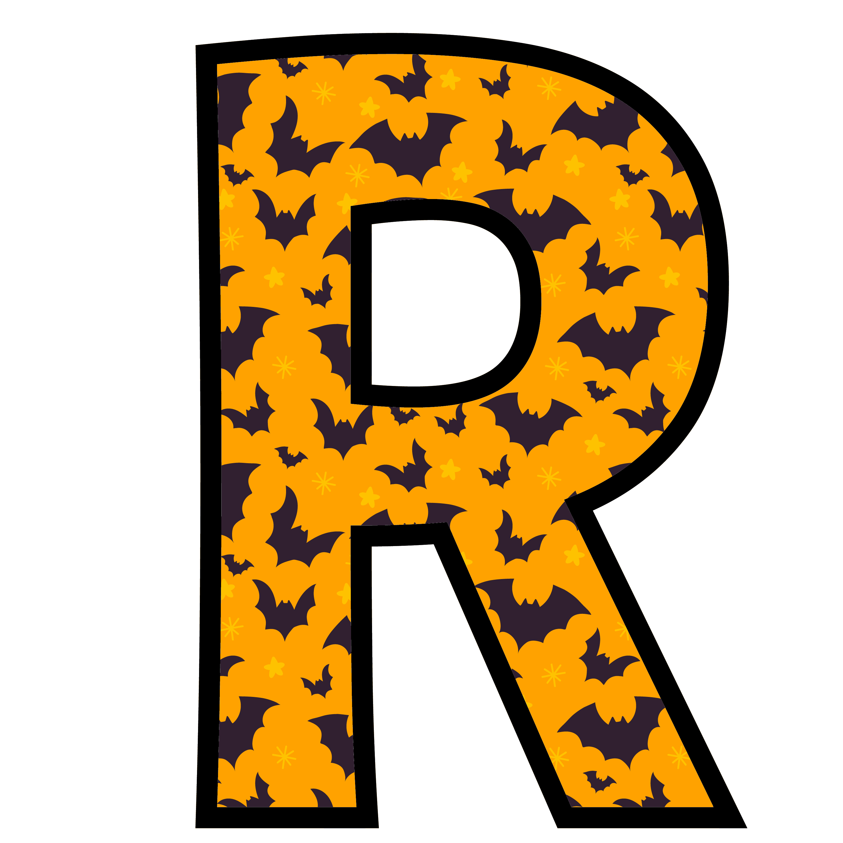 alfabeto personalizado morcegos halloween 18