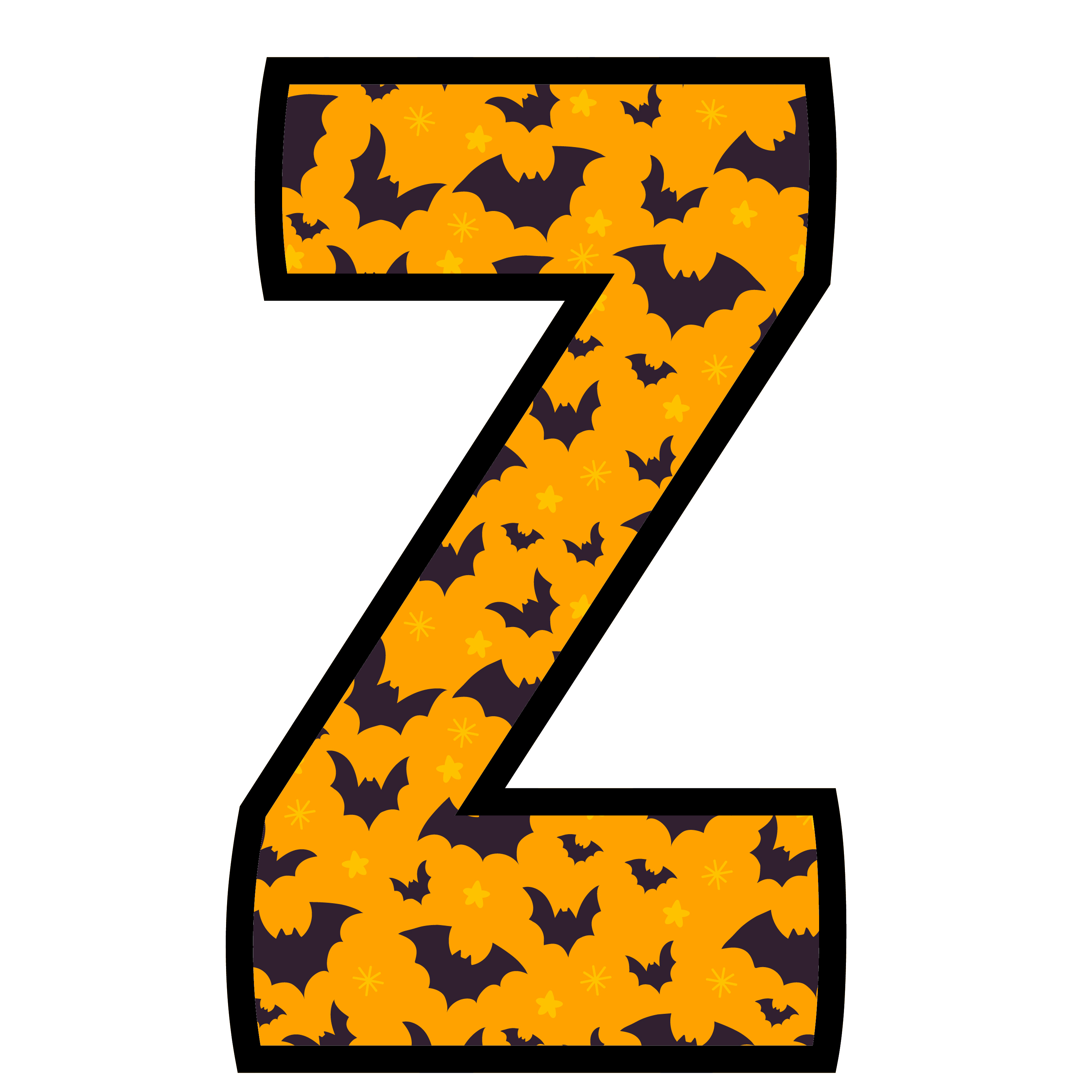 alfabeto personalizado morcegos halloween 26