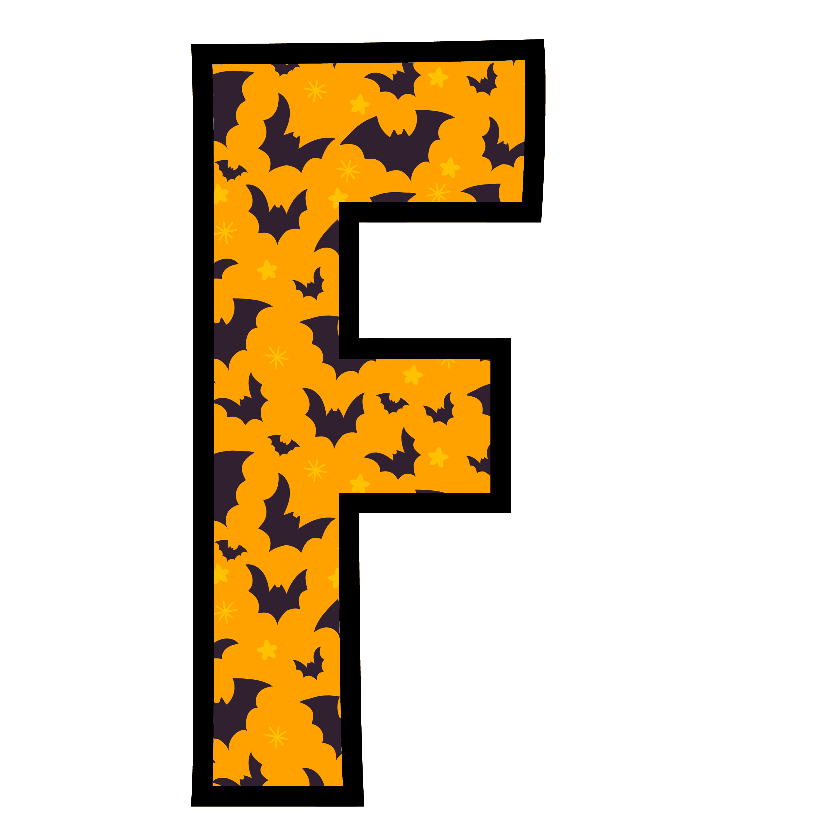 alfabeto personalizado morcegos halloween 6