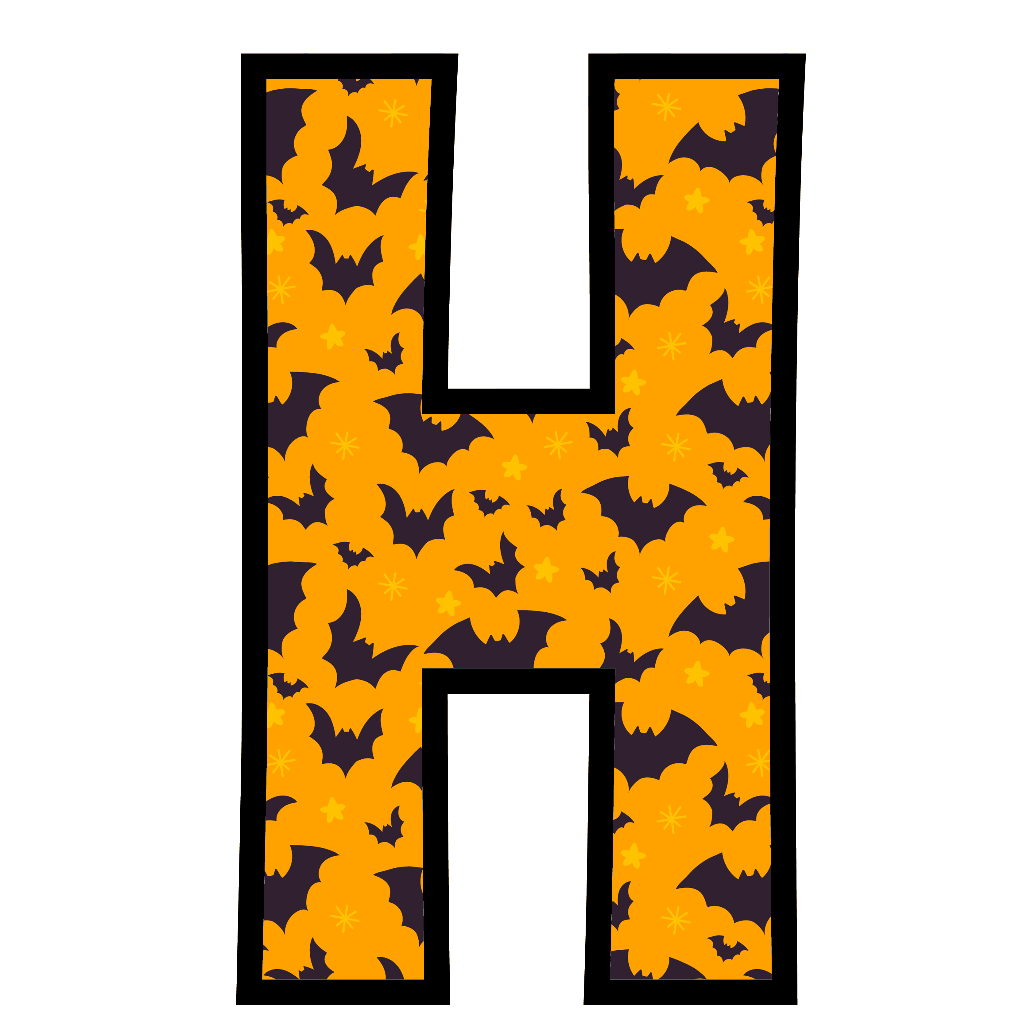 alfabeto personalizado morcegos halloween 8