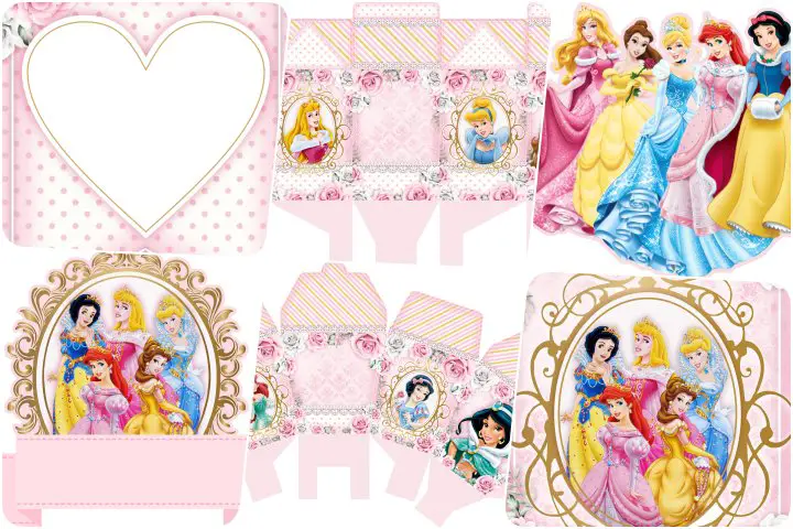 kit festa princesas para imprimir
