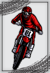 topo de bolo motocross 4 - OrigamiAmi