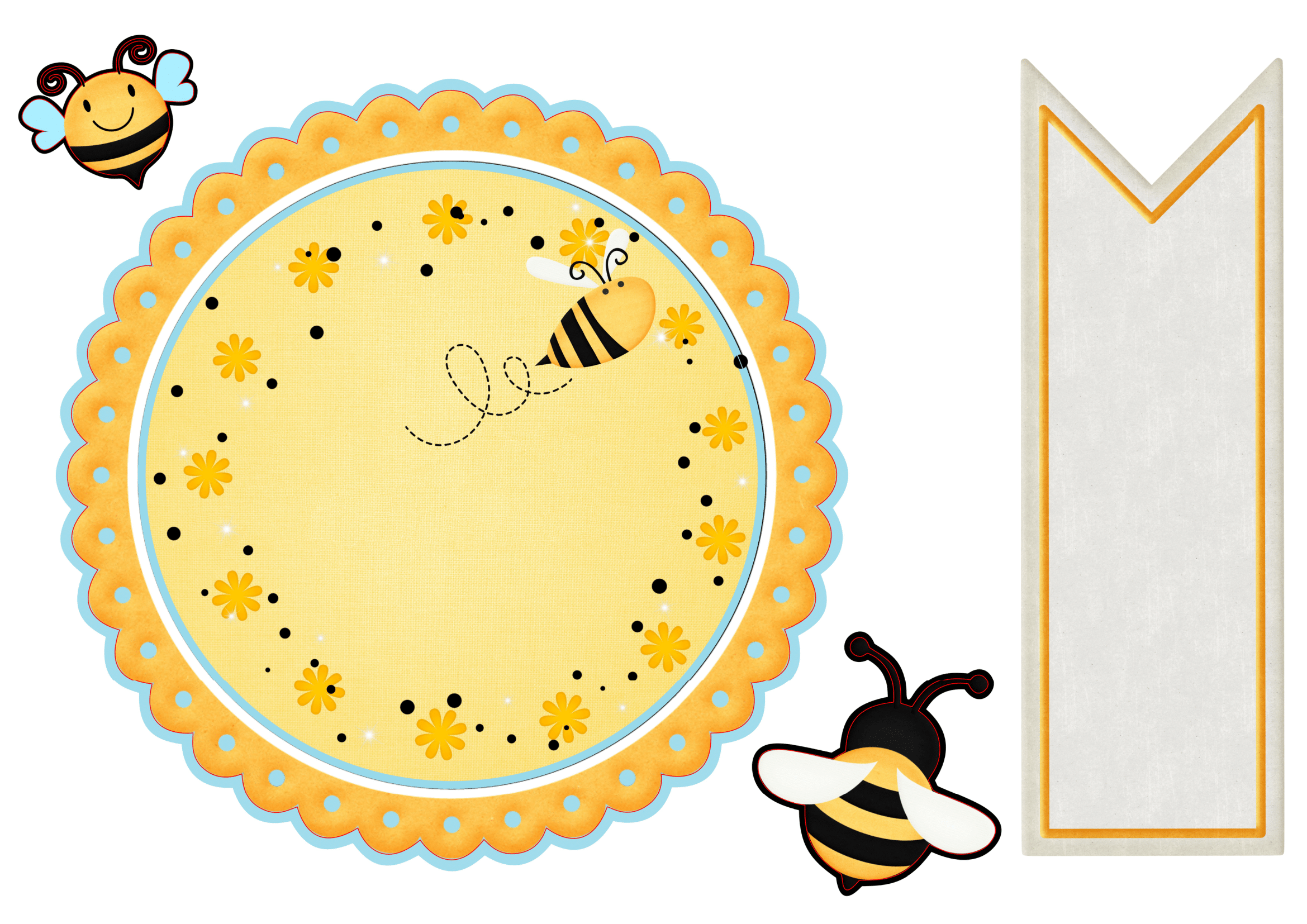 topo de bolo abelhinha 1