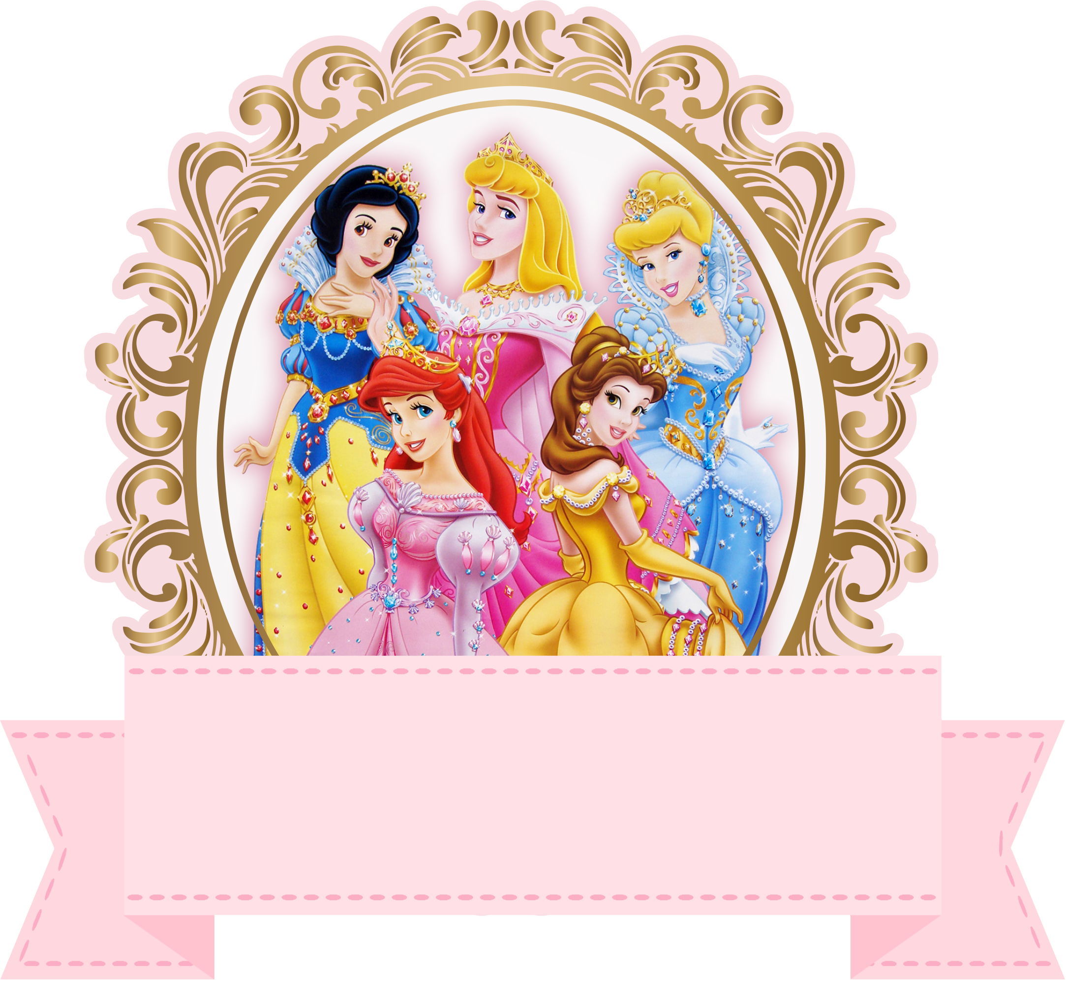 topo de bolo princesas 1
