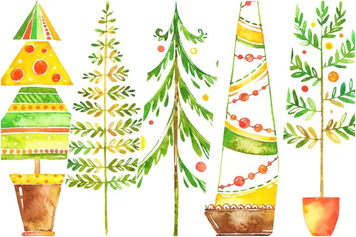 Elementos Festa Árvore de Natal para imprimir - OrigamiAmi - Arte para toda  a festa
