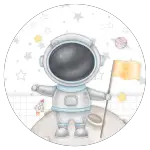 etiqueta escolar astronauta 6