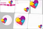 etiqueta escolar mundo rosa para imprimir