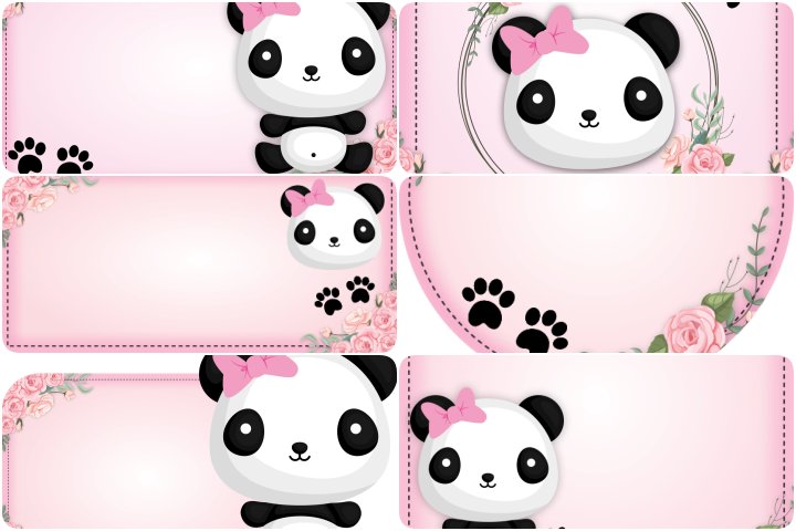 Kit Escolar Personalizado Panda