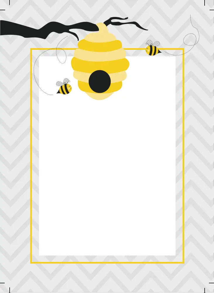 papel digital abelhinha 3