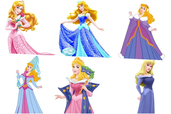 elementos festa personagem princesa aurora