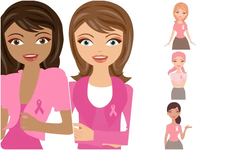 elementos personagens cancer de mama para imprimir