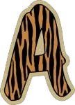 alfabeto personalizado safari maiusculo 1