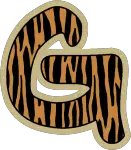 alfabeto personalizado safari maiusculo 7
