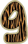alfabeto personalizado safari minusculo 7