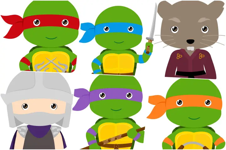 elementos festa tartarugas ninja para imprimir
