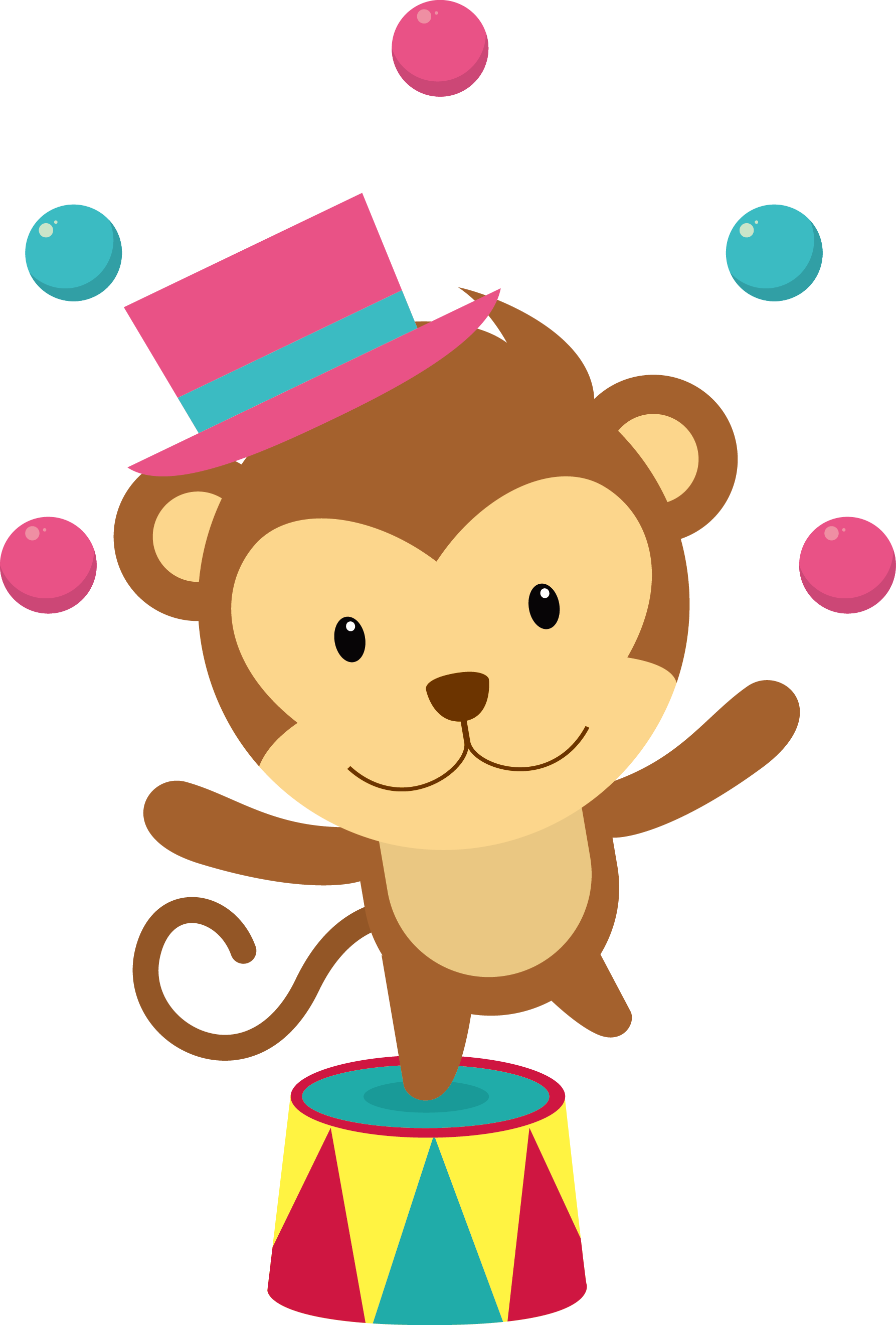 Desenho De Macaco Em Circo, HD Png Download - vhv