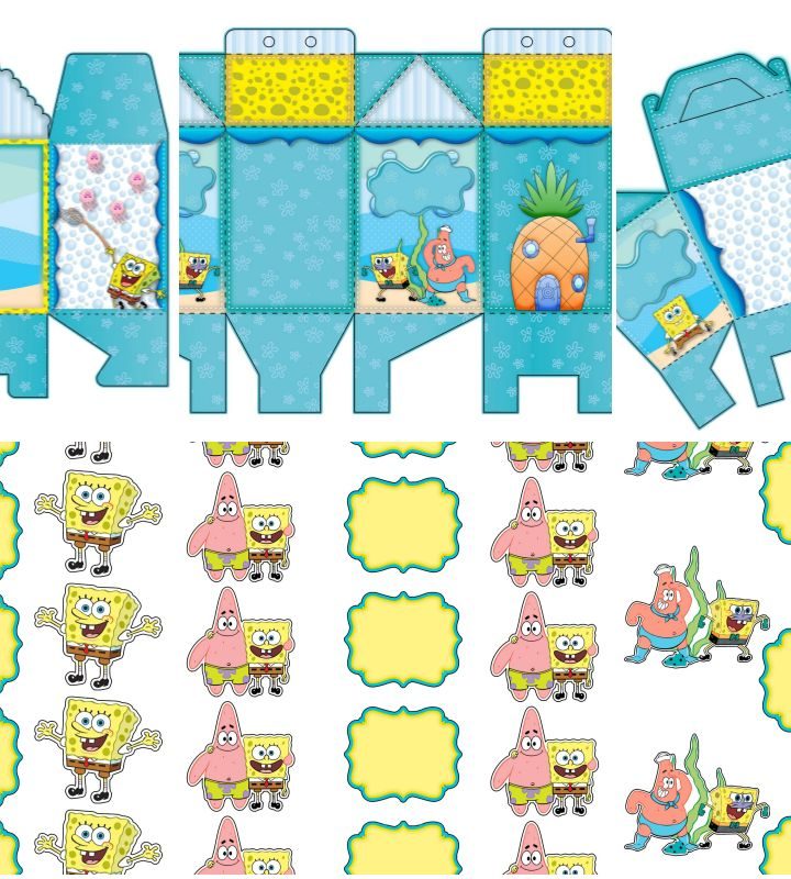 Kit Festa Bob Esponja para imprimir