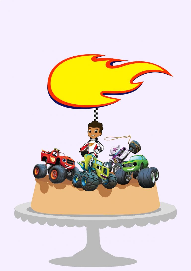 Topo de Bolo Blaze And The Monster Machines (1)