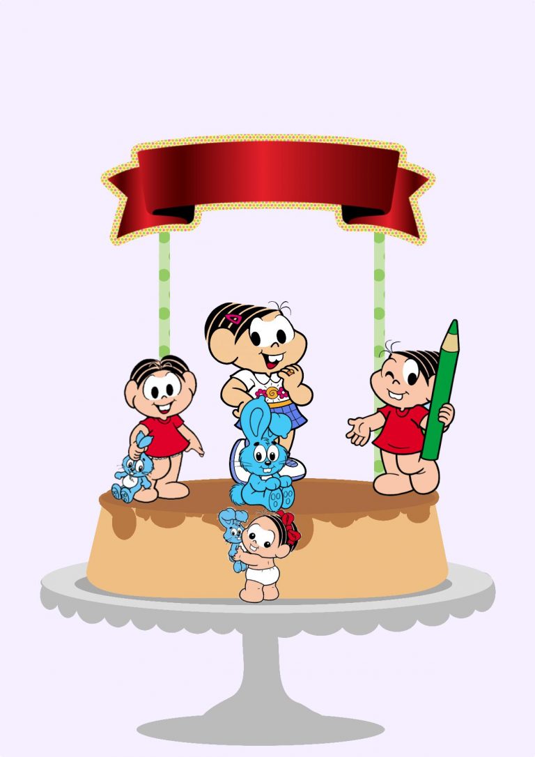 Topo de Bolo Mônica para imprimir 4 Topo de Bolo Monica (1)