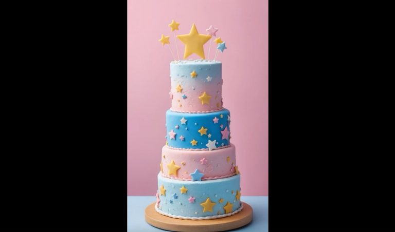 Bolo decorado Chá Revelação 2 Bolo decorado Chá Revelação